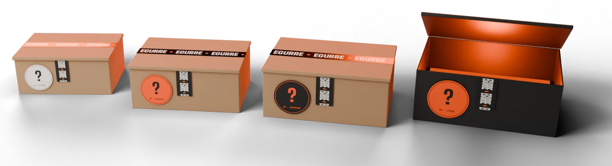 Las cuatro cajas misteriosas EGURRE